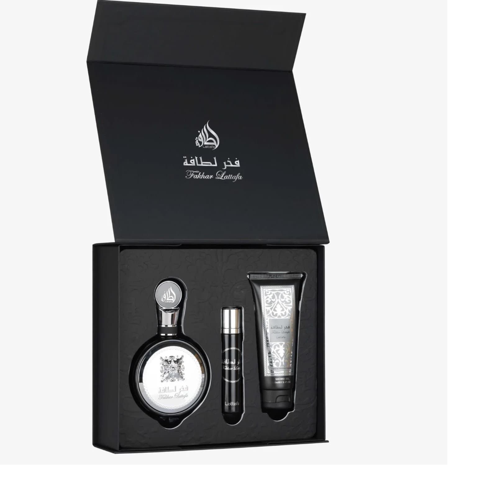 Coffret Fakhar Lattafa Silver